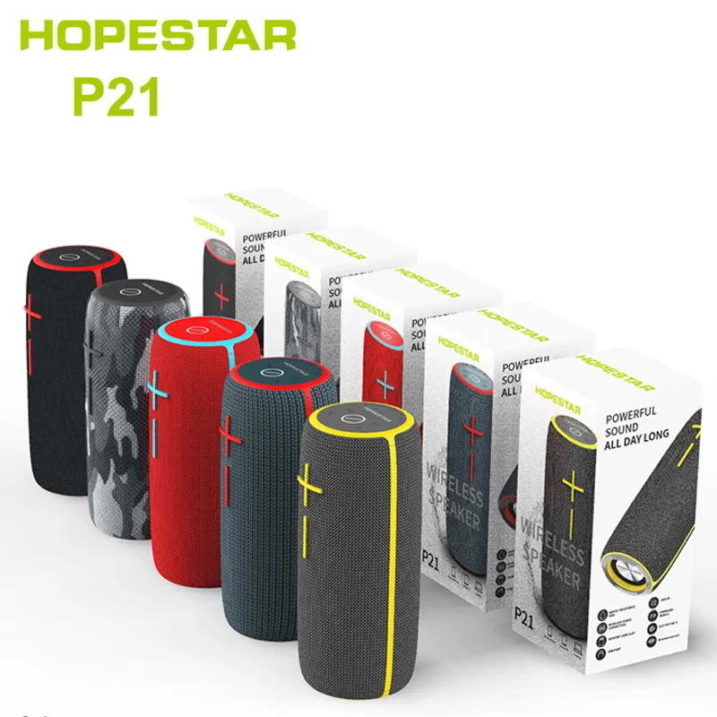 HOPESTAR-P21 bluetooth speaker Portable soundbar subwoofer sound system column TWS outdoor waterproof Cycling boombox caixa de s