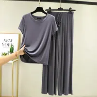 Summer 2025 New Modal Pajama Sets Women Lounge Cute Sleepwear Short Sleeve Casual Nightwear Large Size M-XXL Female Pijamas - Image 4