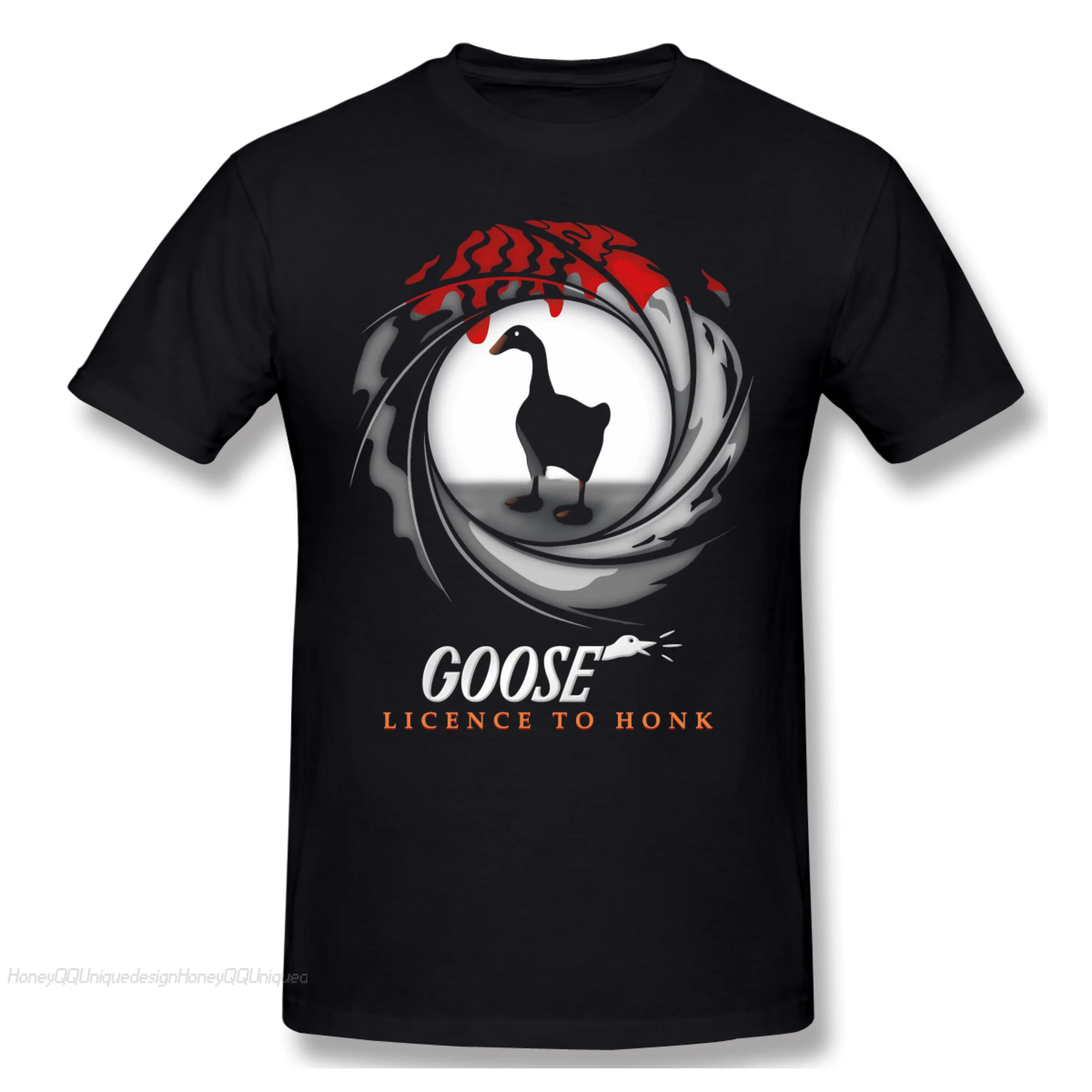 Men Untitled Goose Games Funny Adventure TShirt Goose Agent Pure Cotton Tees Harajuku Adult Shirt