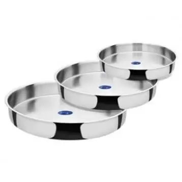 DOLBOVI OMS 4006 Steel tray 3 Pcs 28-32-36 Cm tray поднос plateau de service