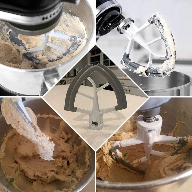 Für die KitchenAid Vertikalmixer Flex Edge Rührklinge, 4,5-5QT flache Rührklinge, flexibler Silikonkantenschaber für die Schüssel. – Detail 11