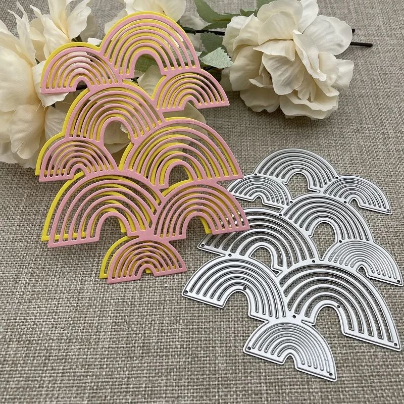 

Радужные стержни рамка металлические штампы трафареты для «сделай сам» Скрапбукинг декоративное тиснение ручная работа штамповочный шаблон форма