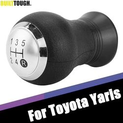 5 Speed Manual Stick Gear Shift Knob Lever Shifter Head Handball For Toyota Yaris Auris 2005 2006 2007 2008 2009 2010 Chromed