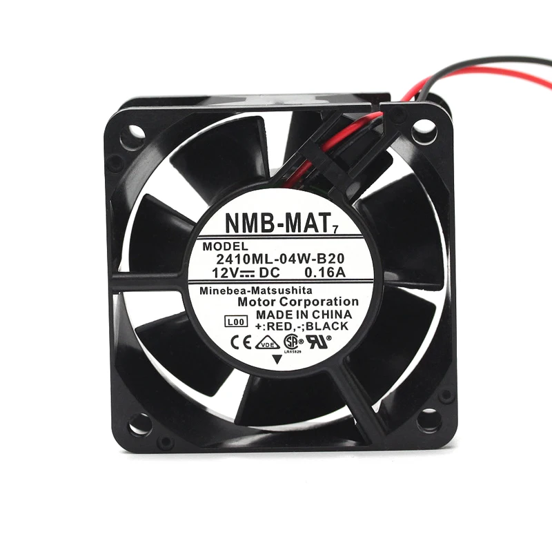 Original 2410ML-04W-B20 B29 6025 6CM 12V 0.16A double ball cooling fan