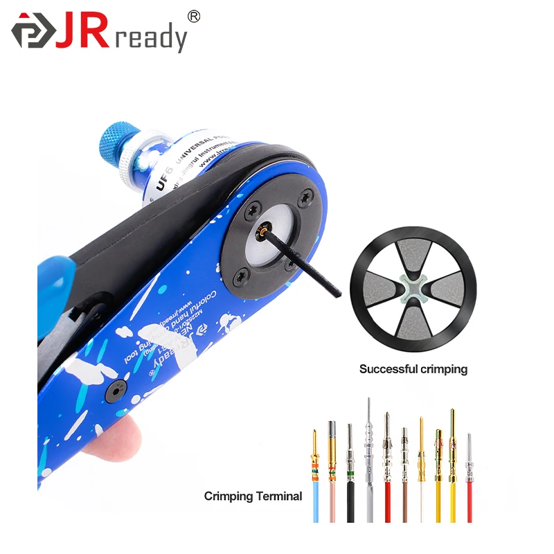 JRready Crimping Tool Kit for Solid Contacts 12 16 20 With Positioner for Electrical Connector and Wiring Systems Repair JST2524