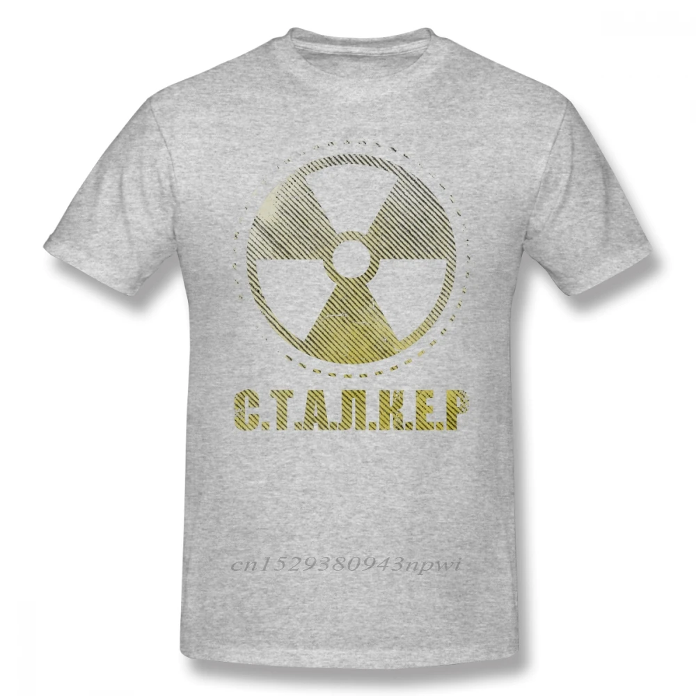 Stalker Game T Shirt Loner Faction Patch T-Shirt Printed Casual Tee Shirt Mens Cute Cotton Short Sleeves Tshirt