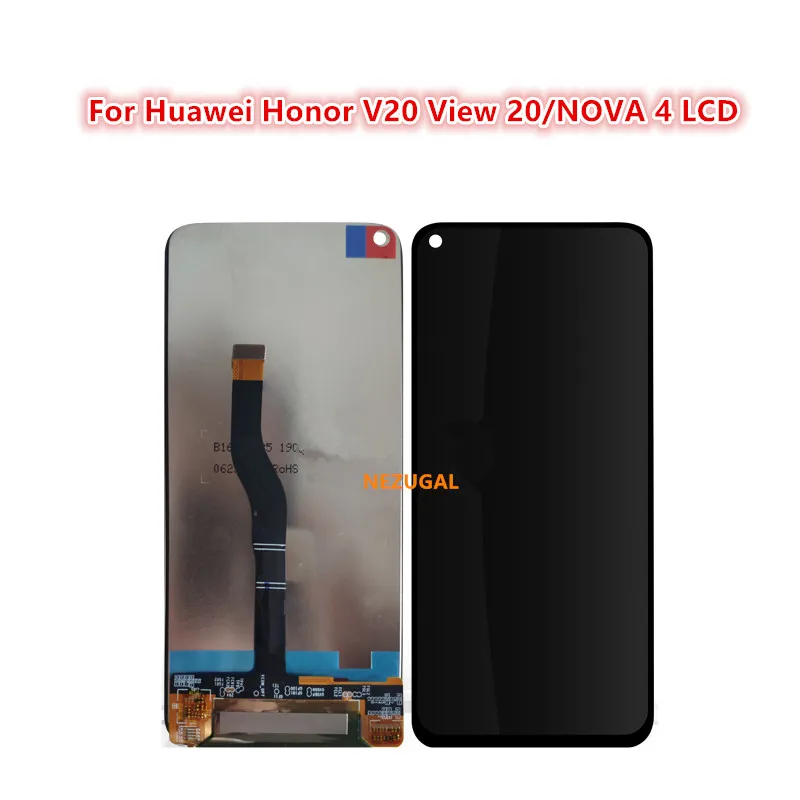 

6.4" For Huawei Honor V20 View 20 LCD Display Touch Screen Digitizer Assembly For Huawei Nova 4 Phone replacement Parts