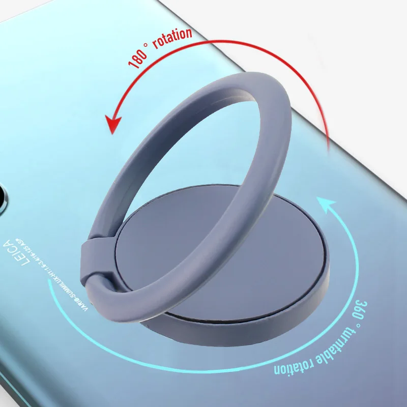 Telefon komórkowy Ring Finger 360 stopni obrotowy uchwyt stojak Smartphone dla iPhone 8 7 6 6S 5 Samsung Huawei stojak samochodowy