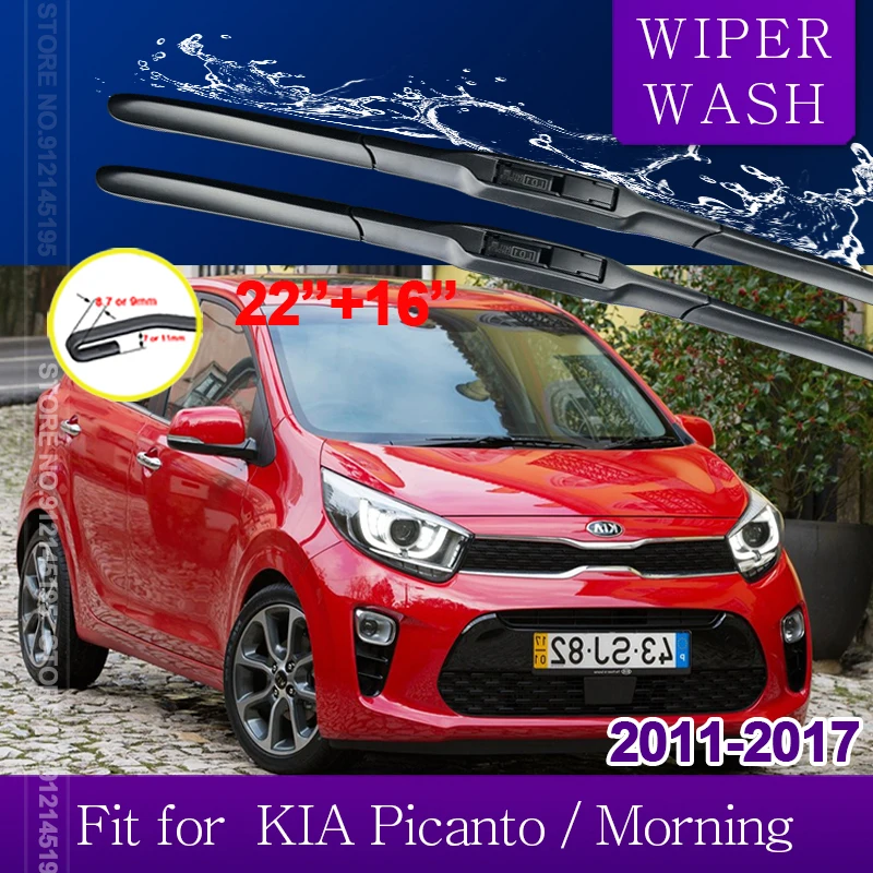 

Car Wiper for KIA Picanto Morning 2011~2017 Front Windscreen Windshield Wipers Blades Car Accessories 2012 2013 2014 2015 2016