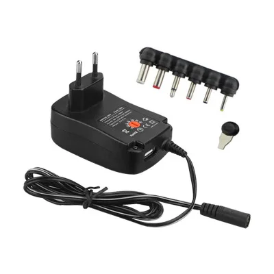 Imagen 1 del producto Adaptador de fuente de alimentación USB de 3V, 4,5 V, 5V, 6V, 7,5 V, 9V, 12V, 2A, 30W, transformador Universal ajustable, fuente de alimentación de 220V a 12V, 3- 12V voltios