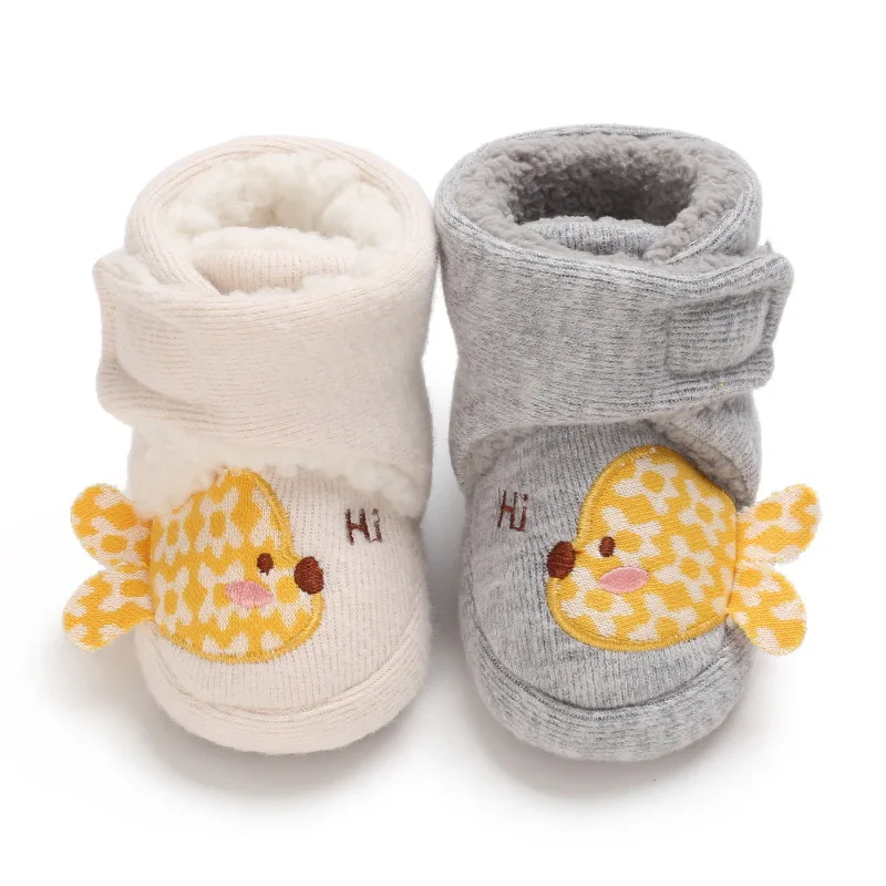 Bebê inverno bonito prewalker sapatos recém-nascidos da criança do bebê meninas meninos botas de caminhada quente acolhedor sapatos de bebê macio pelúcia booties