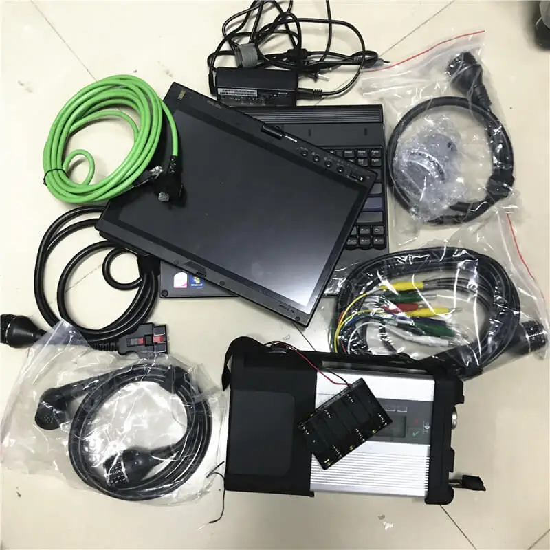 Super MB SD C5 diagnostic tool with X220t 90%New laptop installed software 2024.12V for mb star c5 scanner full set ready to use