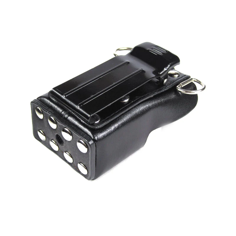 Imagem -05 - Estojo de Couro Duro para Motorola Walkie Talkie Bolsa de Transporte Coldre com Cinto Motorola Gp328 Plus Gp388 Gp344 Gp638 Mais Mag One a8
