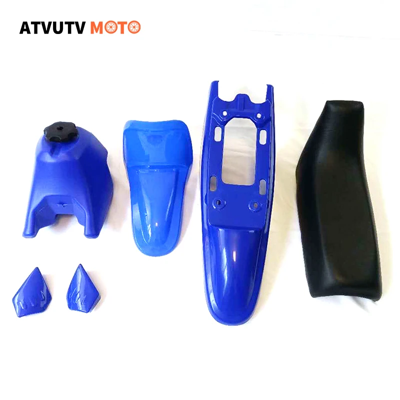 Motorcycle Full Fairing Plastic Fender Body Seat oil Gas Tank Kit For PW50 PY50 PEE WEE Plastic Fender Body Seat Gas Tank Kit