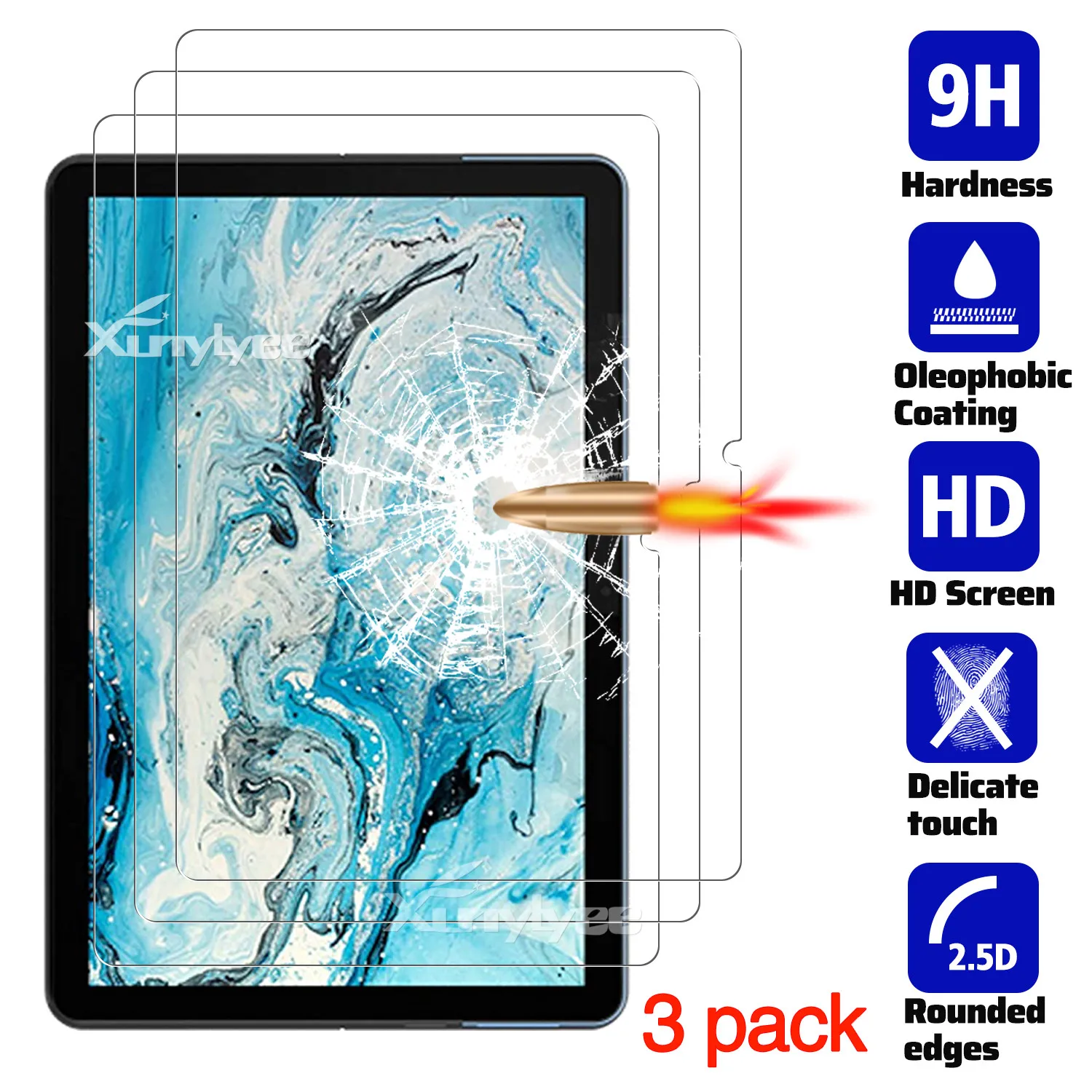 

for Lenovo Chromebook Duet Screen Protector, Tablet Protective Film Tempered Glass for Lenovo IdeaPad Duet Chromebook (10.1")