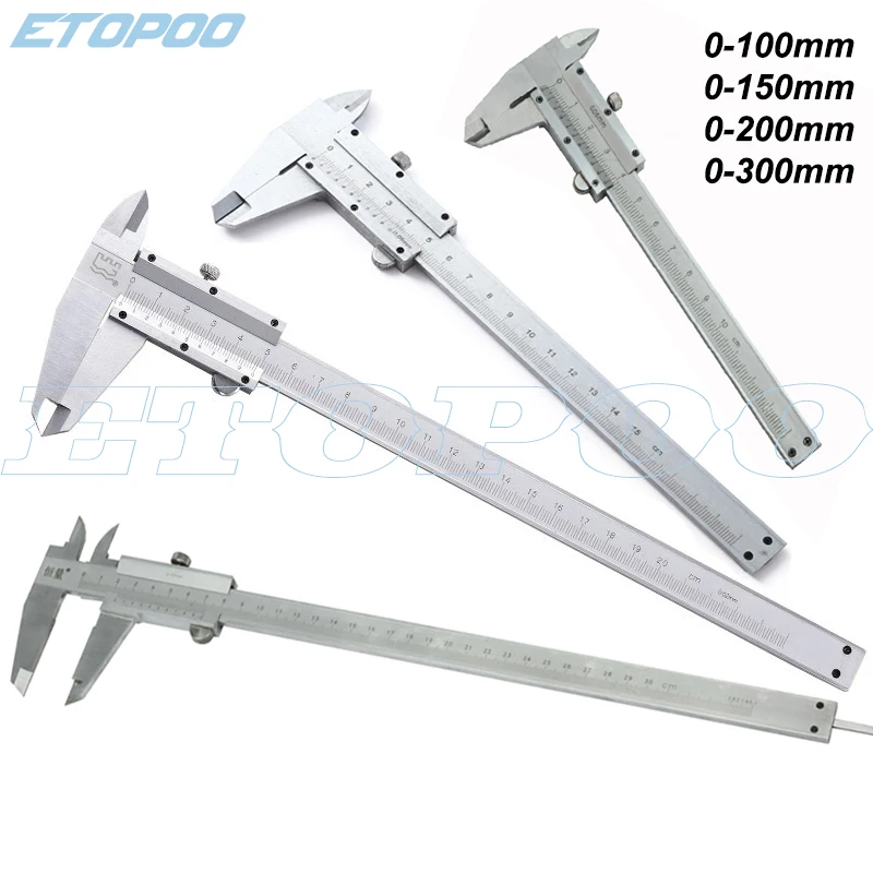 

0- 70mm 100mm 150mm 200mm 300mm Mini steel Vernier Caliper Hardened Metric Machinist thickness Guage micrometer Measuring Tool