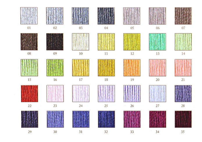 New CXC Threads  Two labels rose to me 10 pieces  cross stitch threads  cross stitch embroidery thread  threads  colors 03