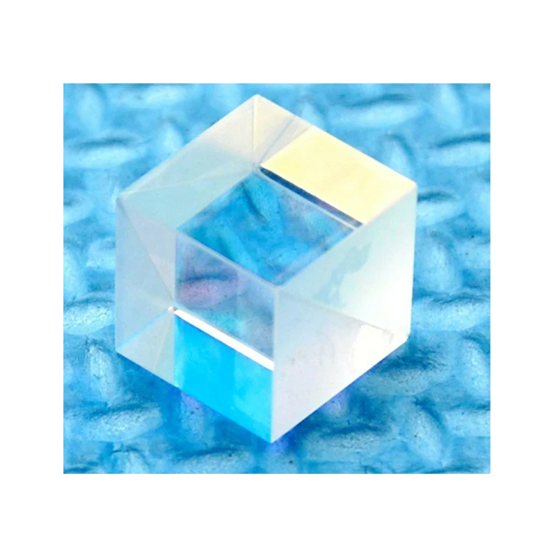 1PC PBS Transparent Visible Light Width 450nm-660nm Polarizing Beam Splitter Cubes 10*10*10mm