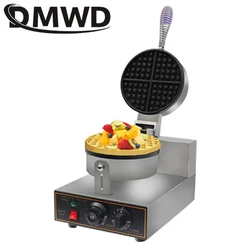 DMWD 110V komercyjna stal nierdzewna elektryczne ciasto jajeczne Muffin piekarnik gofrownica wafel Muffin maszyna do pieczenia non-stick 1000W