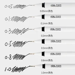 Winsor&Newton 0.05mm-1.0mm fineliner Pen drawing design Pen black Waterproof ink 1 piece