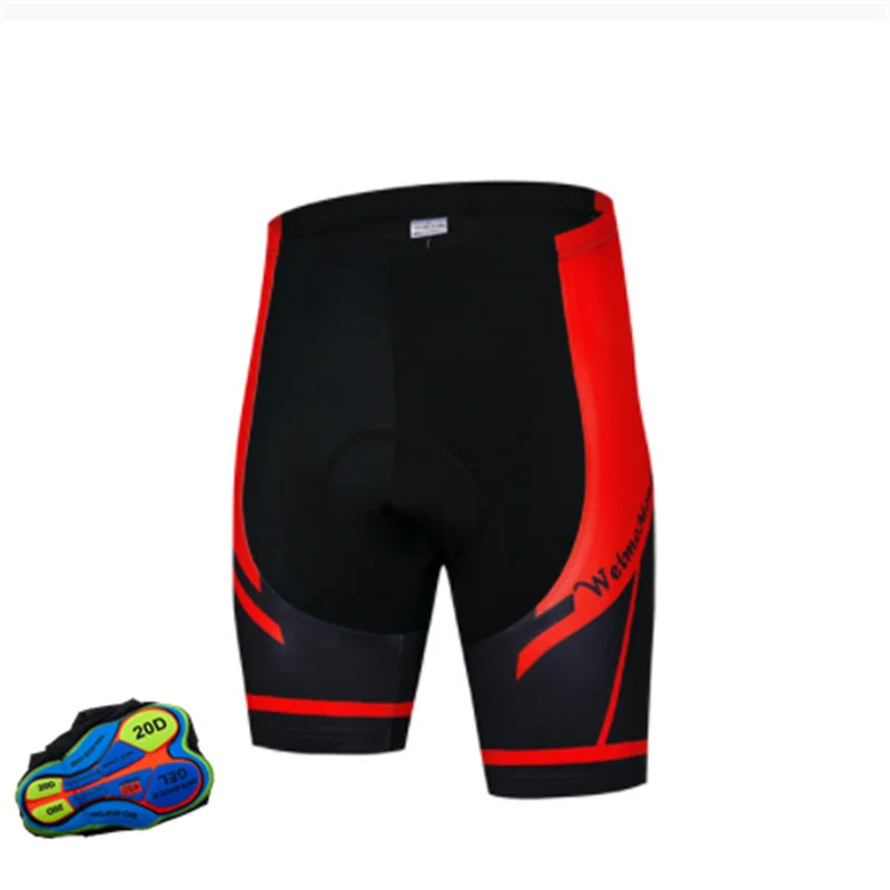 Pantalones cortos de ciclismo para hombre, Shorts con almohadilla 20D, elásticos, color negro, para bicicleta de montaña, Lycar, XXS-5XL