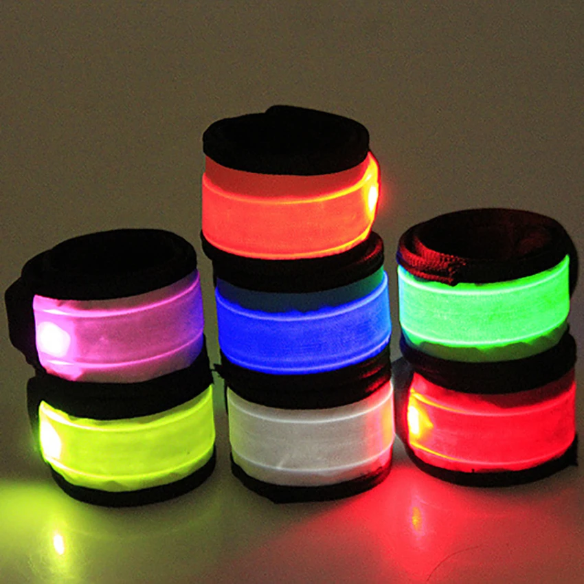 LED Light Up Wristbands for Men and Women,Flashing Arm Wrist Band,Safety Gear Lights for Running, Outdoor Sports Fits,Women,Kids