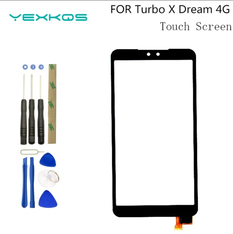 5.5'' Original For Turbo X Dream 4G Touch Screen Digitizer Sensor Assembly Glass Panel Touch Screen For Turbo X Dream 4G + tool