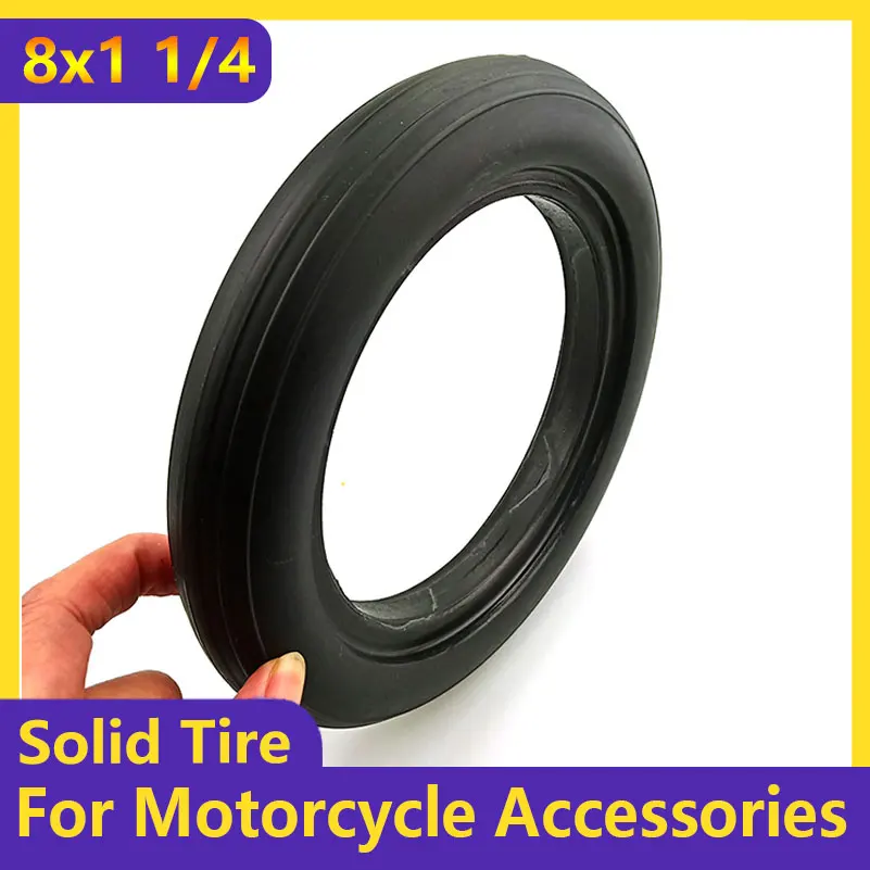 8x1 1/4 Solid Tire(200x45) Electric Scooter  Tyre for   Folding Bicycle Parts  scooter accessories