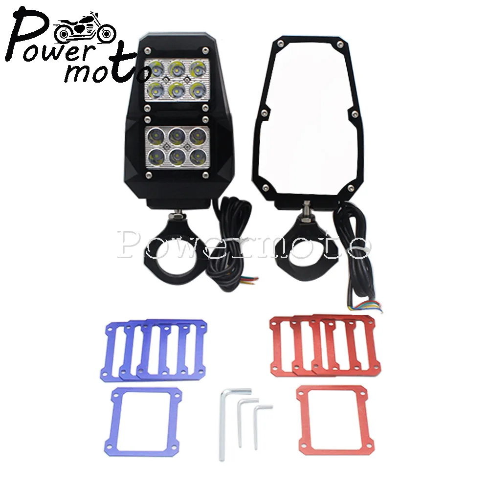 Moto 1.75 "UTV/ATV Posteriore Vista Laterale Specchi Per Polaris RZR 1000 XP S Yamaha Honda Con LED luce del punto del Lato Specchi Luce