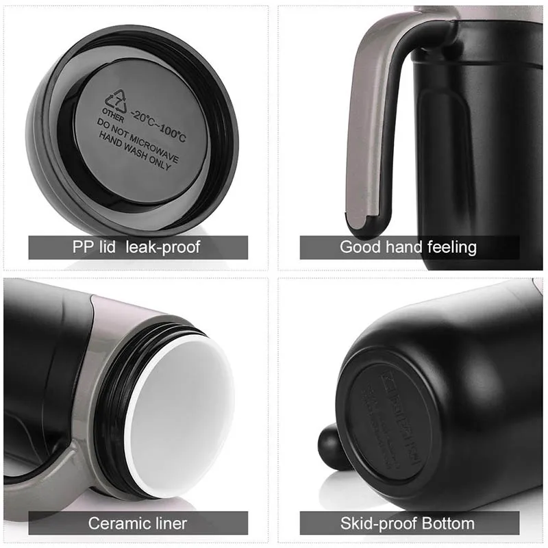 Mug Coffee Thermos Ceramic Inner Water Bottle Vacuum Flasks Portable Water Insulated Tumbler Office Drinkware Business Teacups