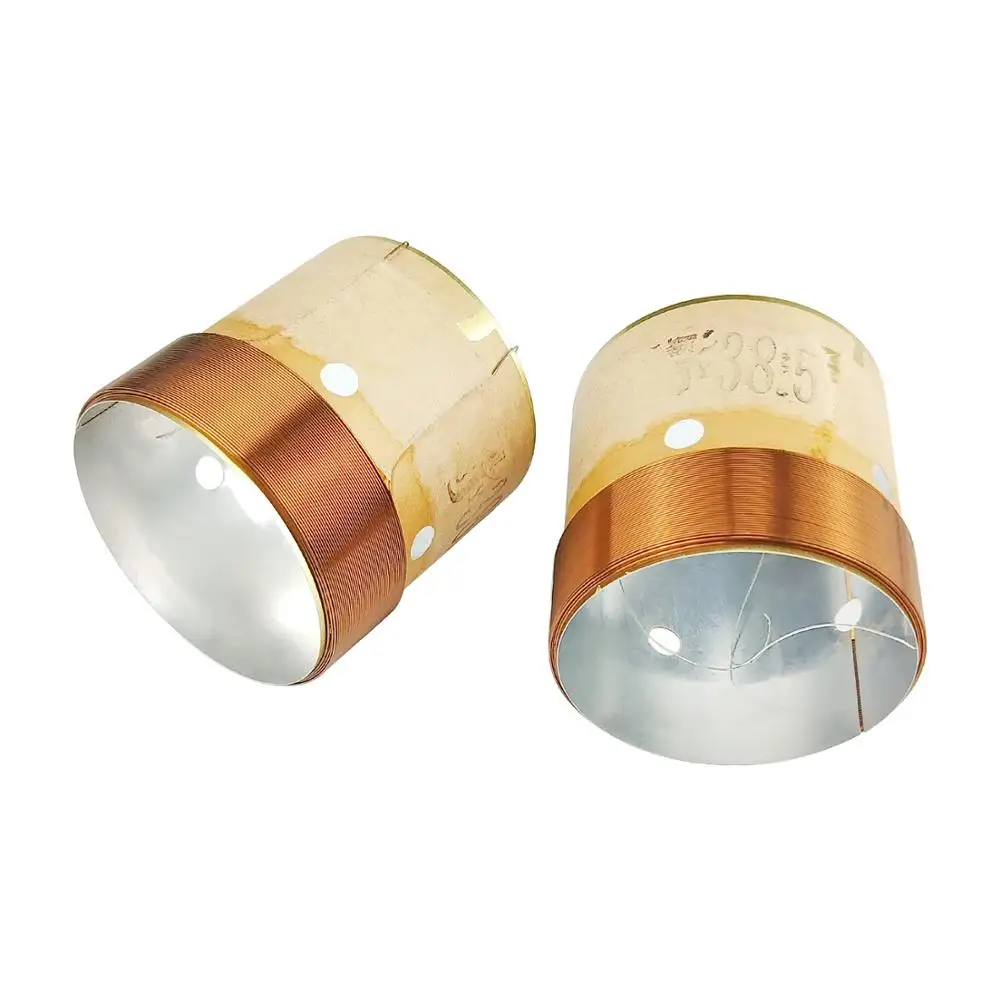 Ghxamp 38.5มม.อลูมิเนียมวูฟเฟอร์ขดลวดเสียงASV 4ชั้นลวด8 Ohm Bassลำโพงขดลวดซ่อมซับวูฟเฟอร์Diy 2Pcs