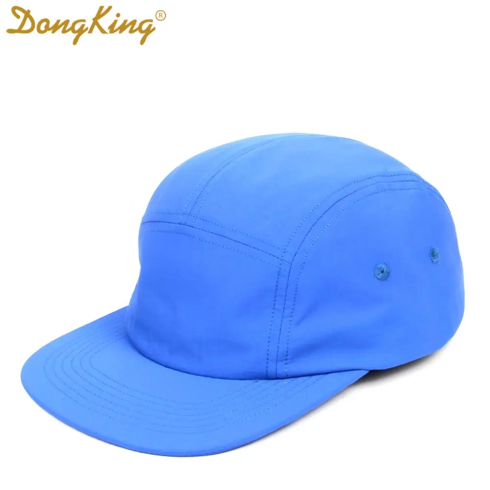 DongKing NEW 5 Panel Classic Baseball Cap Short Brim Baseball Cap Taslon Splash proof Fabric Quick DRY Hat Flat Bill Big Size