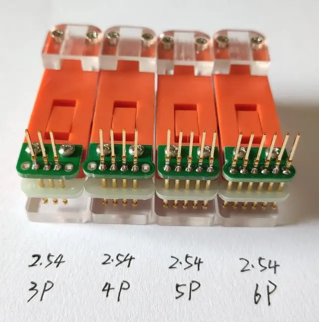 2.54mm Single Row Programming Fixture Clip PCB Debugging Download STM32 STC JLink