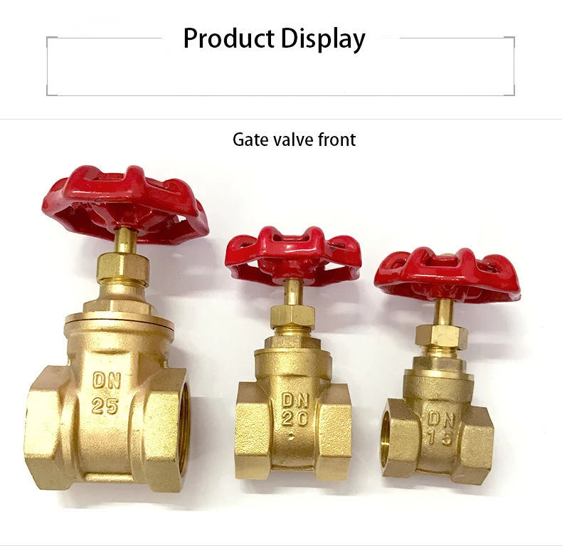 1/2" 3/4" 1" 1-1/4" 1-1/2" 2" Zoll Messing-Schieberventile Wasserventil Schaltventil Schieberventil mit Innengewinde – Detail 6