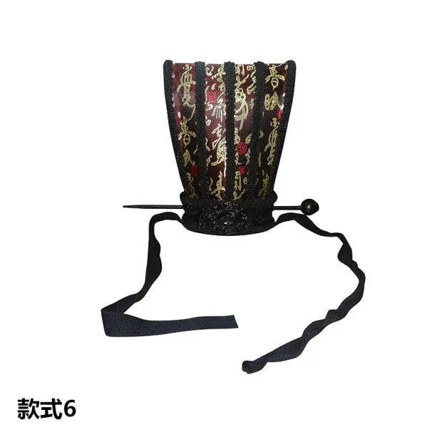 Film TV costume' headdress Chu Kingdom Quyuan Emperor hair crown young master's head official hat ancient China head ornament