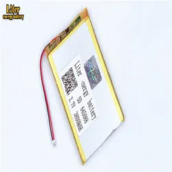 1.5MM 2pin connector 3.7V 645088 3800mah high density flat lipo lithium polymer battery li ion battery