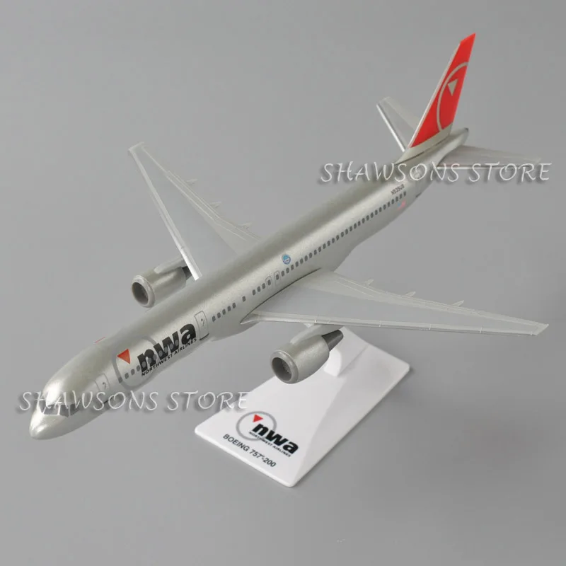 1:200 Escala Aircraft Model Toy Northwest Airlines NWA Boeing 757-200 Avião Réplica Coleção