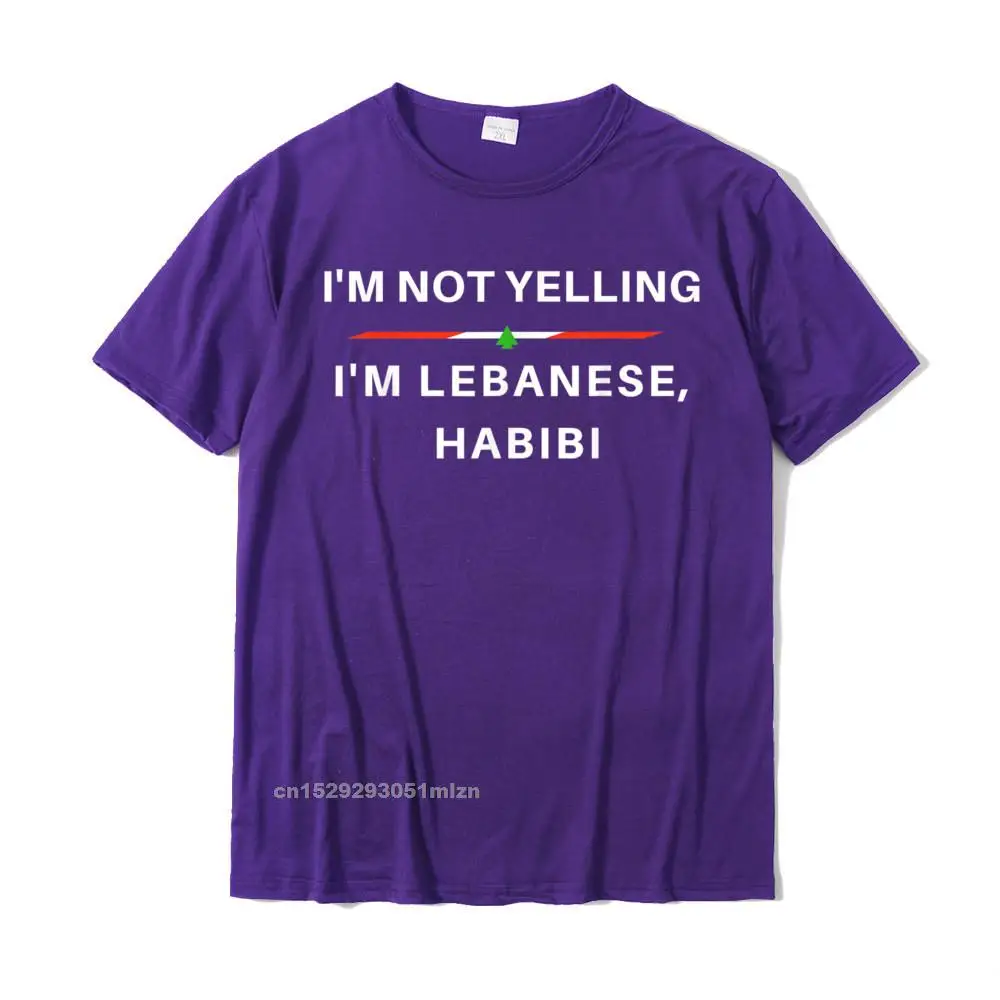 Im Not Yelling Im Lebanese Habibi - Funny Arabic T-Shirt Coupons Men T Shirt Cotton Tops Shirts Summer