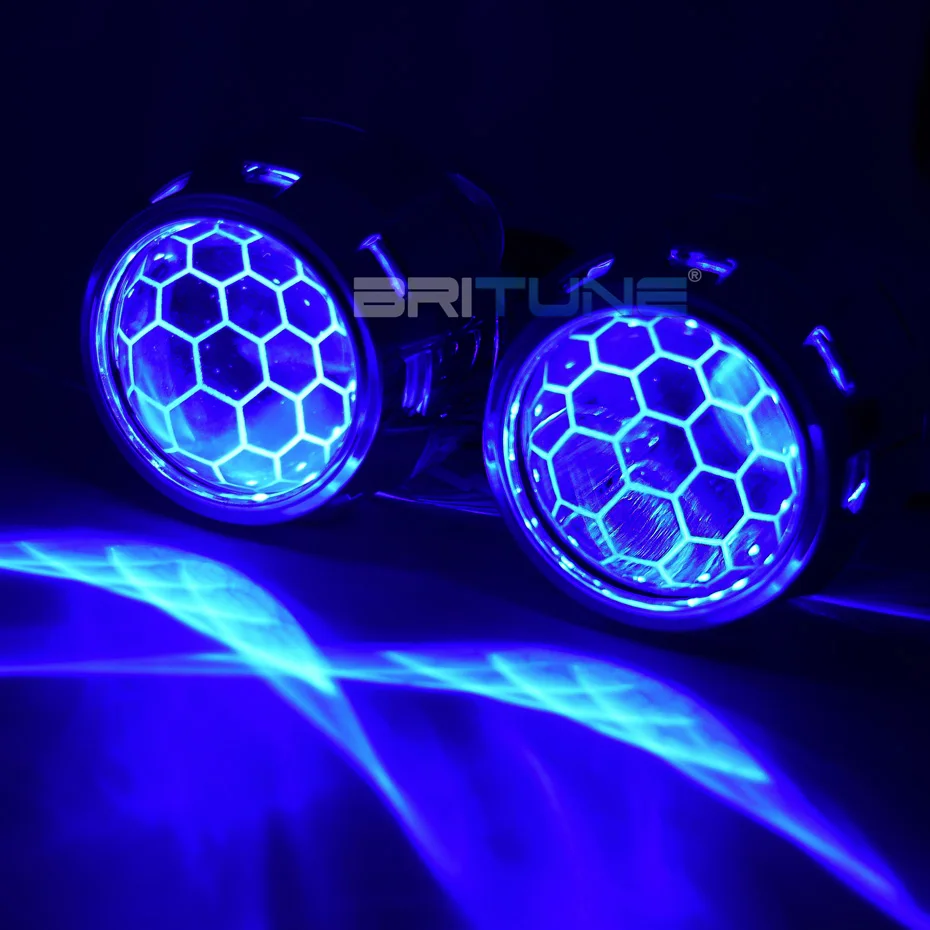 Bi-xenon HID Projector Lens with LED Devil Eyes Super 2.5 inch