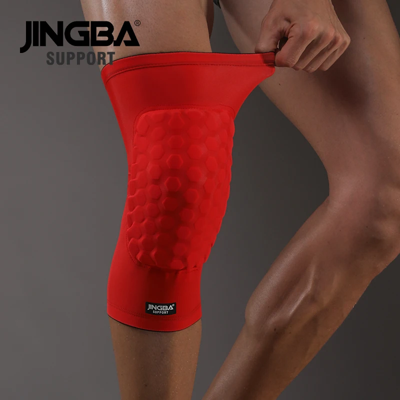 JINGBA SUPPORT 1PC Honeycomb Protective gear Basketball knee pads support Volleyball knee brace support Sports knee protector