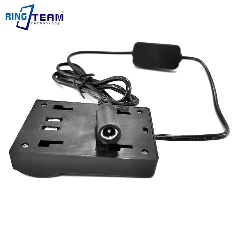 LC-E6 LPE6 LP-E6 حامل البطارية محول لوحة الشاحن تيار مستمر 5.5*2.1 مللي متر موصل سالب ل رصد إضاءة مصباح إضاءة الكاميرا