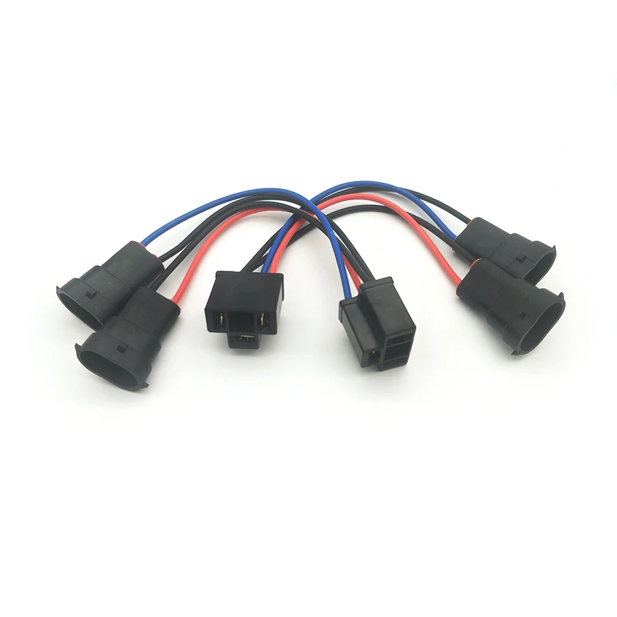 

2Pcs H9/H11 to H4 Hi/Lo Headlight Harness Adapter For Dual Beam Headlights