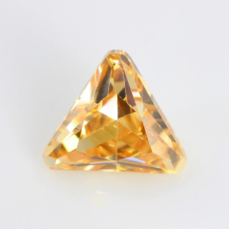 5A Triangle Shape Cubic Zirconia Stone Multicolor Brilliant Cut Loose CZ Synthetic Gems Beads For Jewelry