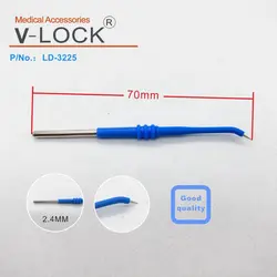2019V-LOCK best electrosurgical electrode 2.36mm*70mm curved needle electrode