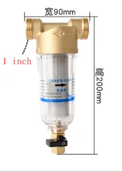 Prefilter water filter First step of water purifier system 40micron stainless steel mesh prefiltro 1 inch Whole-house Pre-filter