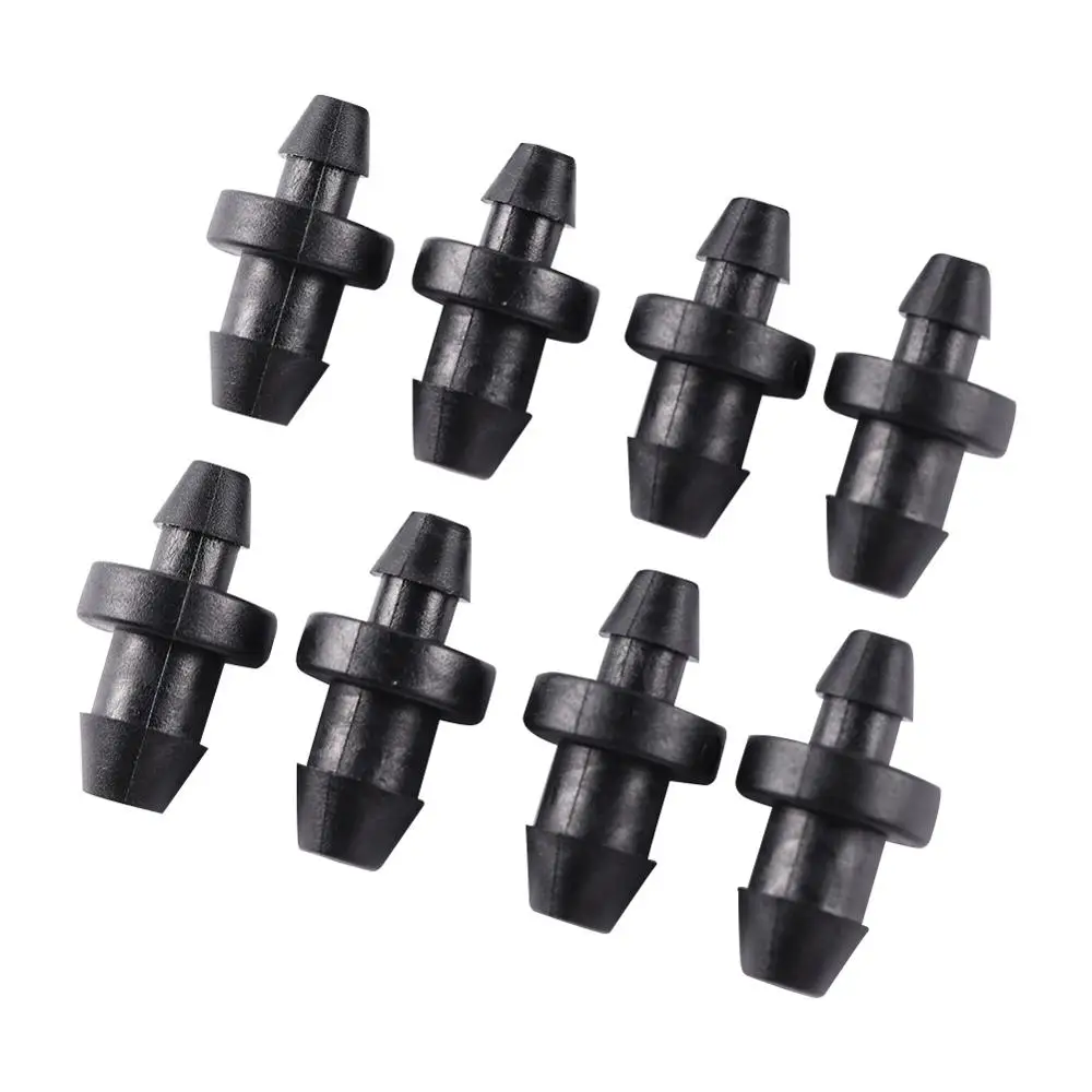 Barbed 3mm And 4mm Hose End Plug Pipe Joint Pipe Fittings Hose Water Seal Closure Tools Plastic Connector 50 Pcs