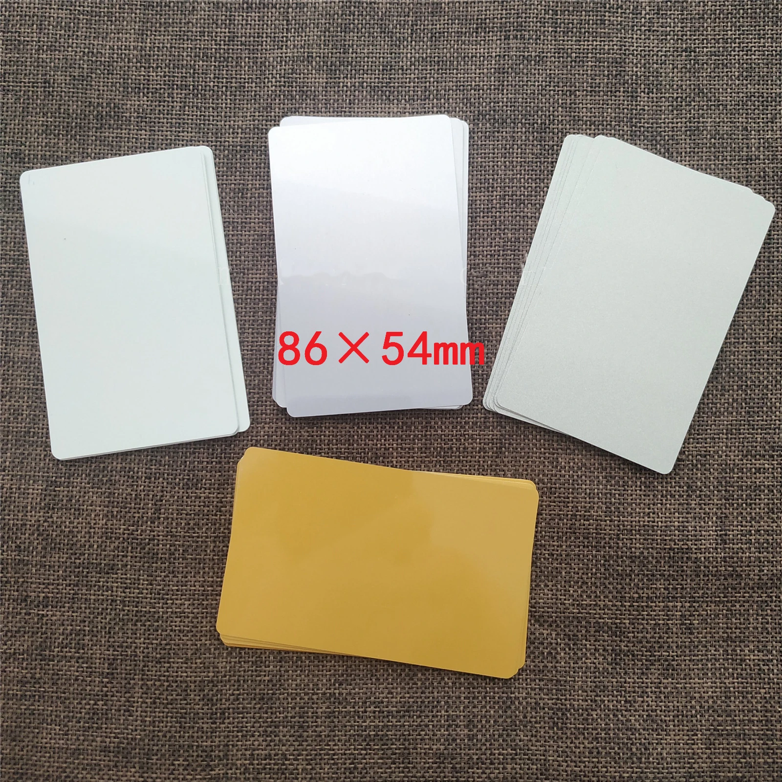 100 sheets 0.45mm 86*54mm Blank Sublimation Metal Plate Aluminium sheet Name Card Printing Sublimation Ink Transfer DIY Craft