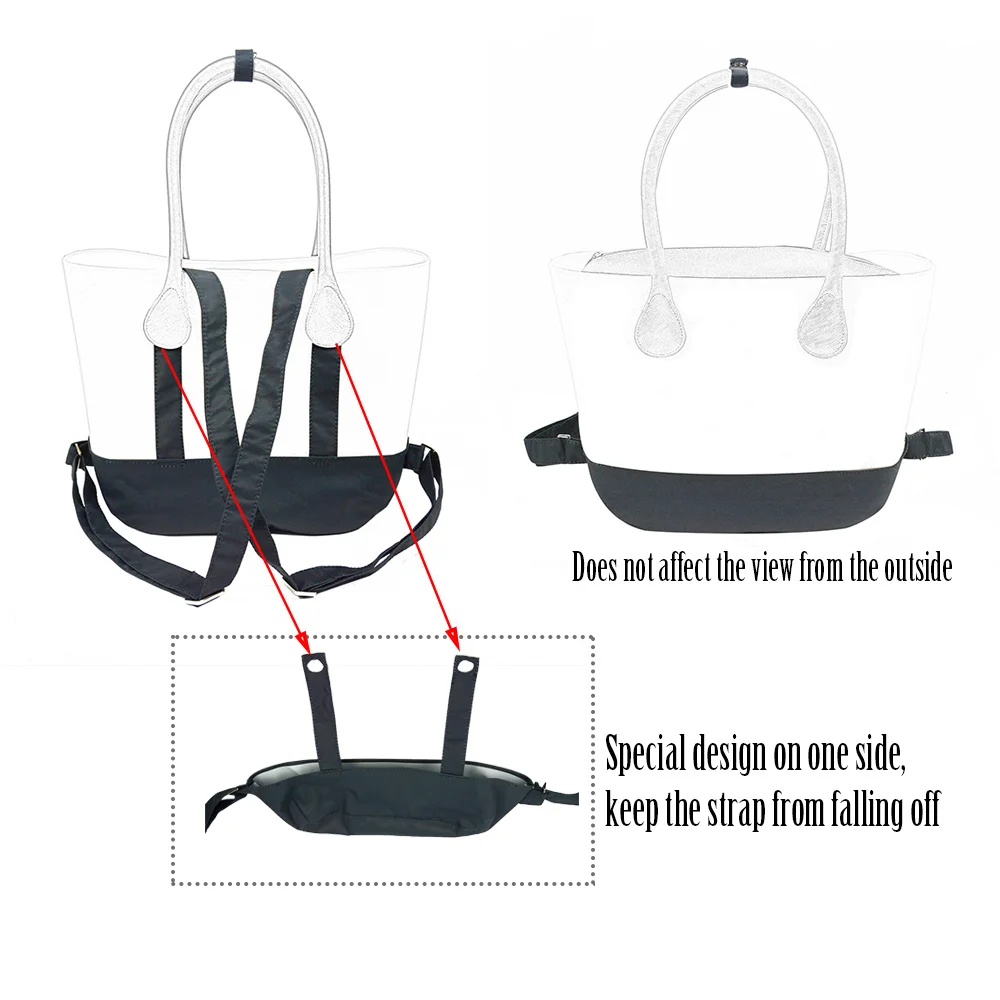 2022 New Arrival Strap Belt Microfiber Fabric Backpack Kit with Zipper Trim for big Obag Classic Mini O bag