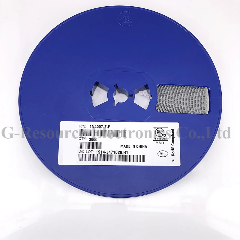 (100 шт.) 1N4007W A7 SOD-123FL 1206 SMD диод Шоттки 1N4007 (маркировка A7)