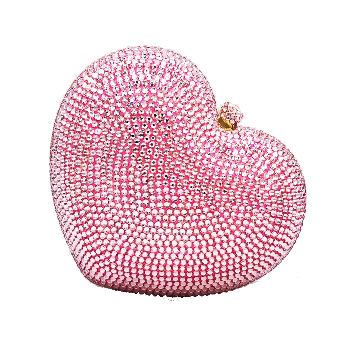 Deluxe Crystal Clutch bags Red Heart Clutch Evening Bag Coeur